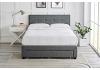 4ft6 Double Montey Button back headend,fabric upholstered grey drawer storage bed frame 2